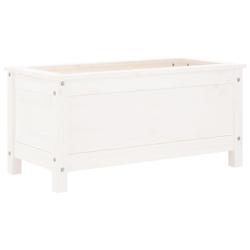 Helloshop26 - Jardinière bac lit surélevé plantes fleurs terrasse jardin 82,5 x 40 x 39 cm bois massif de pin blanc 02_0037932 - 3000217642021_0