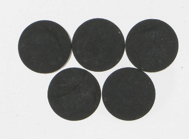 Lot de 5 clapets pleins COMAP - pour robinets - en caoutchouc - 7 cm de largeur et 10,4 cm de hauteur_0