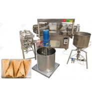 Machine électrique de cornet de crème glacée de gaufre - henan gelgoog - capacité 500-800pcs/h_0