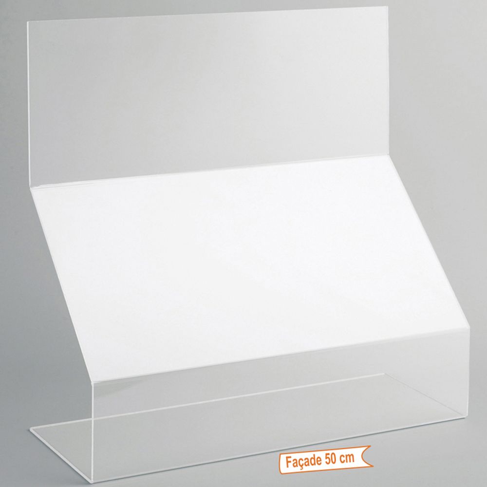 Protection plexiglass - épaisseur 4 mm - dimensions 50x15x74 cm_0