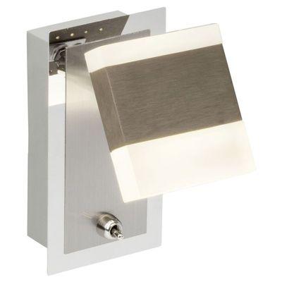 SPOT PATÈRE AVEC INTERRUPTEUR TARGET 1X5W LED INTÉGRÉE CHROME ACIER BLANC - BRILLIANT - G18810_77_0