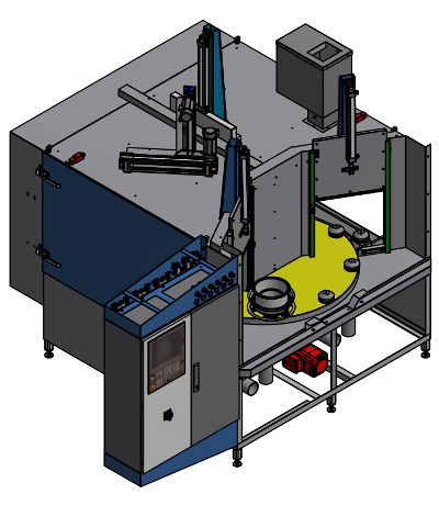 Cabine de sablage automatique A-200 - pour poêles - TA13064 - 9 pistolets de sablage à injection_0
