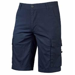 U-Power - Bermuda de travail bleu foncé Slim SUMMER Bleu Foncé Taille 2XL - XXL bleu 8033546366394_0