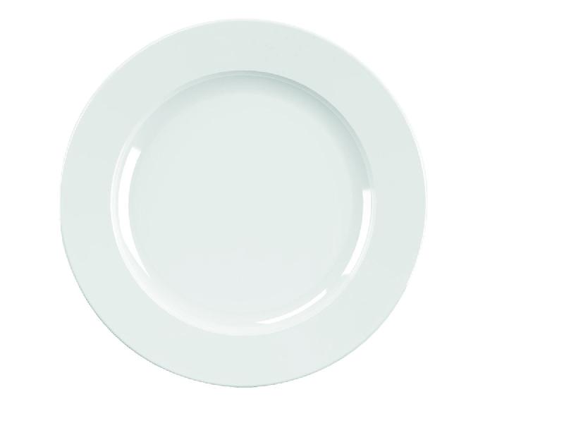 ASSIETTE PLATE ROND BLANC PORCELAINE Ø 15 CM BRASSERIE ARIANE