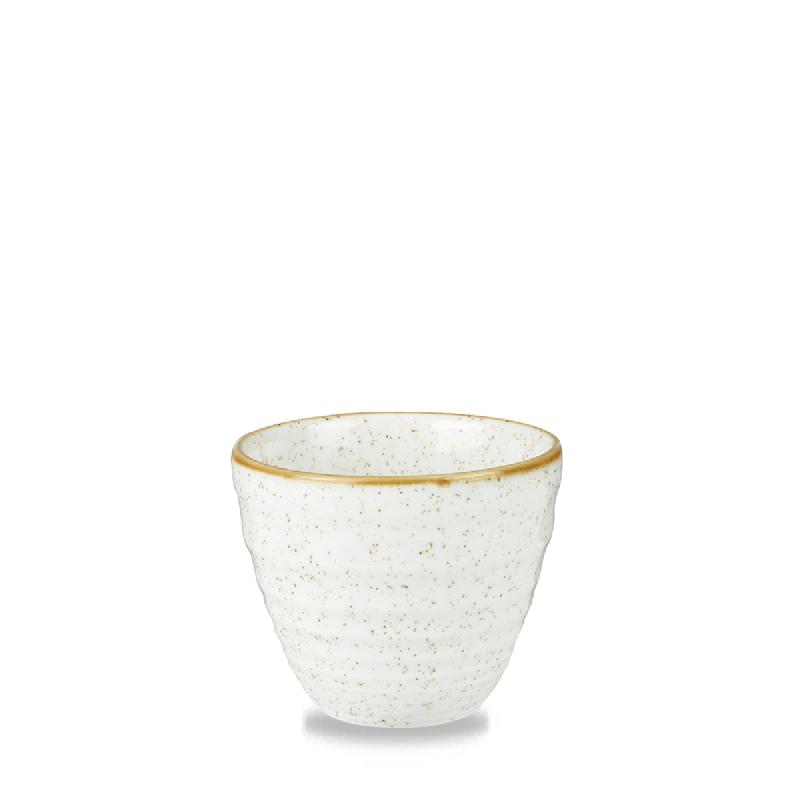 POT A FRITES ROND BLANC PORCELAINE Ø 8,3 CM STONECAST CHURCHILL