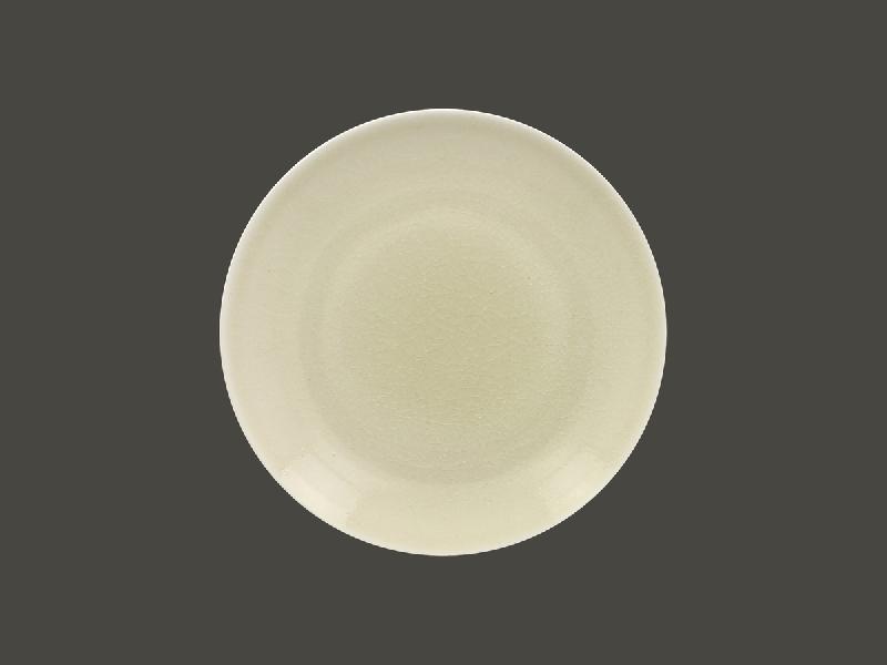 ASSIETTE COUPE PLATE ROND BLANC PORCELAINE Ø 24 CM VINTAGE RAK