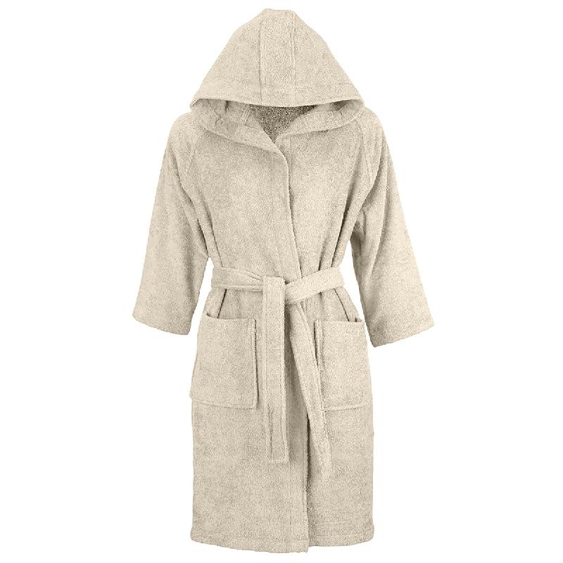 AQA Design Peignoir 100 % coton Crème SICILIA-XL MP05437 - XL beige textile MP05437_0