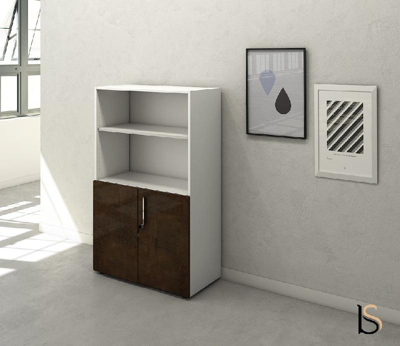 Armoire mi-haute mixte à portes battantes Luxury- Ofitres - Cuzco Oro_0