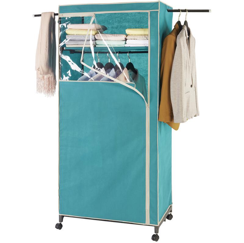 ARMOIRE PENDERIE BREEZE HOUSSE EN PLASTIQUE ET TISSU 75 X H. 166 CM