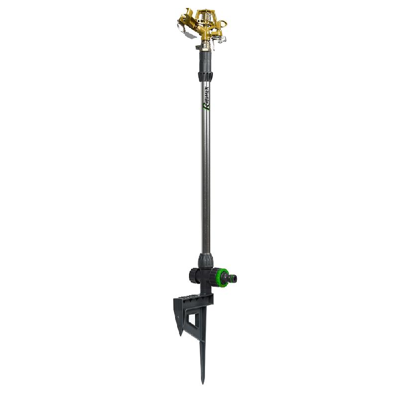 Arroseur cracheur métal sur pic hauteur 50 cm - RIBIMEX - réglable, surface jusqu'à 400 m²_0