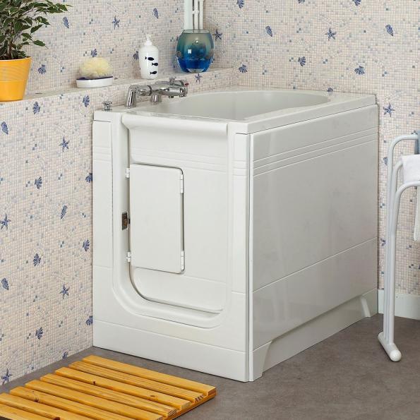 Baignoire à porte Maestro - compacte, ergonomique et sécurisée avec options balnéothérapie_0