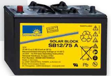 BATTERIE PLOMB ETANCHE GEL SOLAR BLOCK SB12/75A 12V 75AH AUTO_0