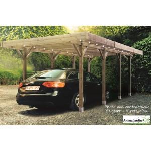 Carport bois autoclave 3 mètres - s7721_0