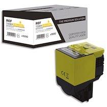 CARTOUCHE COMPATIBLE LASER JAUNE LEXMARK 80C2HY, L1-LT802XY