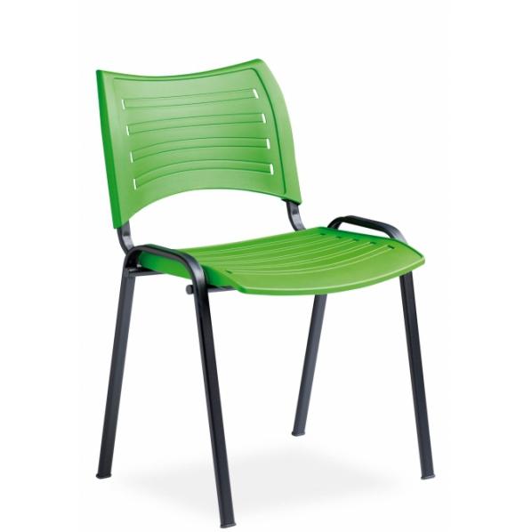 Chaise de conférence assise plastique Vert_0