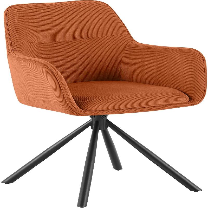 CLP Chaise de salle à manger Tipton Cord Orange - orange textile 327415_0