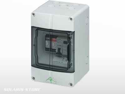 Coffret de protection AC 230V - Interrupteur différentiel 30mA - Parafoudre débrochable - Disjoncteur 16A_0
