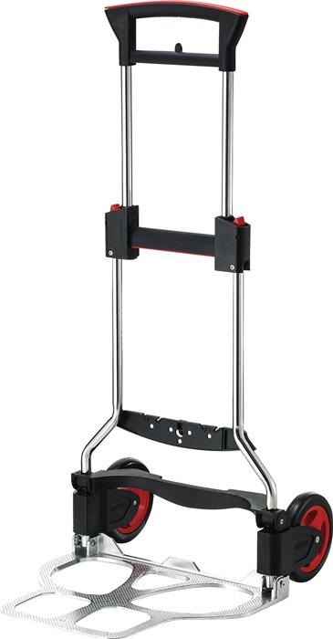 Diable de transport pliable RUXXAC - Acier inoxydable et aluminium - Hauteur 1130 mm - Pelle 410 x 490 mm - Capacité 125 kg_0