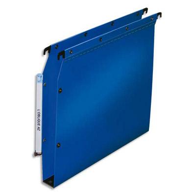 DOSSIERS POLYPROPYLENE 5/10°- DOS 30 MM - POUR ARMOIRE - BLEU - LOT DE 10