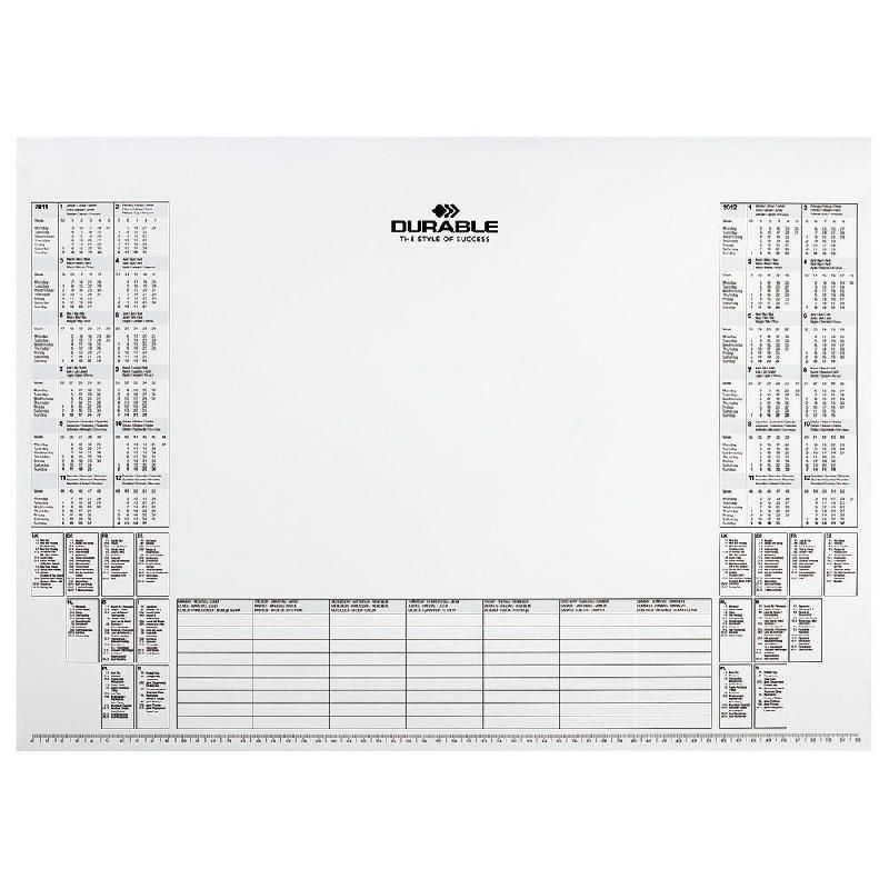 DURABLE RECHARGE POUR SOUS-MAINS CALENDRIER DURABLE