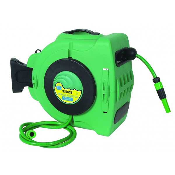 ENROULEUR DE TUYAU D'EAU AUTOMATIQUE ORIENTABLE 20 M + 2M