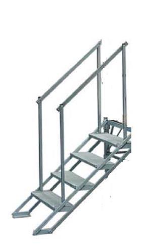 Escalier avec rampe pour podium modulable_0