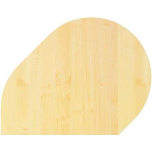 EXTENSION DE BUREAU PIED VÉRIN-80X103CM-CHÊNE AMBRÉ-GRAPHITE - HAMMERBACHER