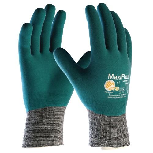 Gants tricotés MAXIFLEX® COMFORT™ - enduction micro mousse nitrile - gris/sarcelle T10 - ATG - at034926-zz10aca - 758458_0