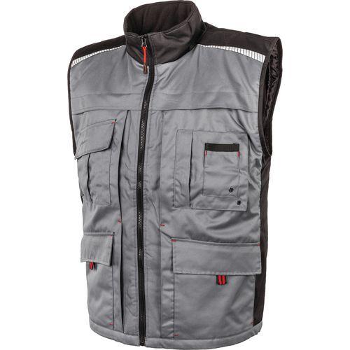 GILET DE TRAVAIL EDISON COLORIS GRIS-NOIR TAILLE L - ALBATROS