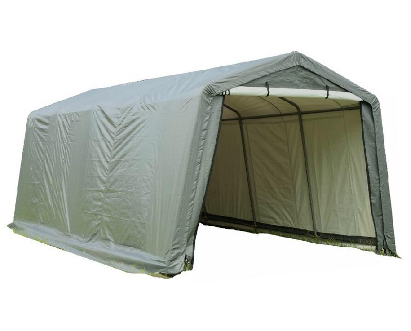 HABRITA abri de jardin en toile  18.60 m2 vert/blanc at 3061 - vert 3760161077736_0