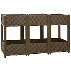 Helloshop26 - Jardinière lit surélevé plantes fleurs jardin 120 x 40 x 71 cm polypropylène 02_0000909 - 3000072441531_0