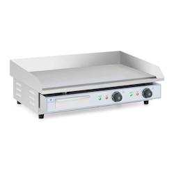 Helloshop26 - Plancha électrique professionnelle en acier inoxydable pour restaurant de table double 2 feux 73 x 40 cm (2 x 2 200 14_0004069 - 300090_0