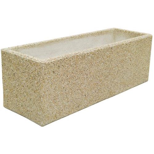 JARDINIÈRE BYBLOS RECTANG 1500X1000X500 MM BEIGE - MANUTAN EXPERT