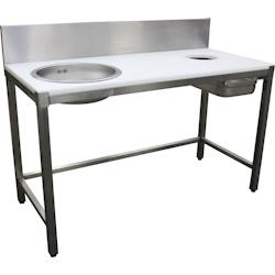 L2G Table de préparation pour poissonnerie Inox 85 x 140 x 60 cm L2G - STPP146-25 - STPP146-25_0