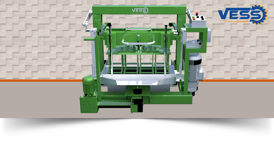 Machine pondeuse à parpaing plein ou creux manuelle VESS 3.1 - Production par jour 2250 briques - BEYAZLI GROUP_0