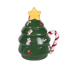 Mug sapin 30 cl -  Vert Rond Pierre Table Passion 12x9 cm - vert pierre 3106232100260_0