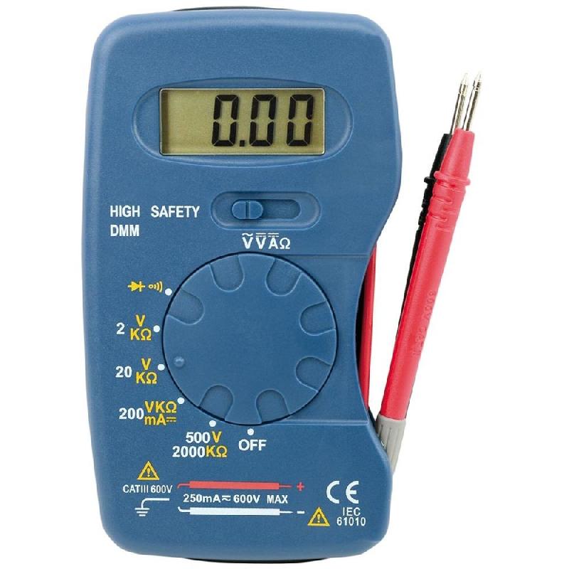 Multimètre digital - gamme économique - protection CAT III 600V - Réf. DMT260_0