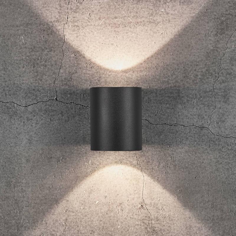 NORDLUX APPLIQUE D\'EXTÉRIEUR LED CANTO 2 SEASIDE, NOIR, ALUMINIUM, 10 CM
