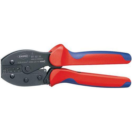 PINCE À SERTIR PRECIFORCE® - POUR EMBOUTS DE CÂBLE 025-6 MM² - KNIPEX
