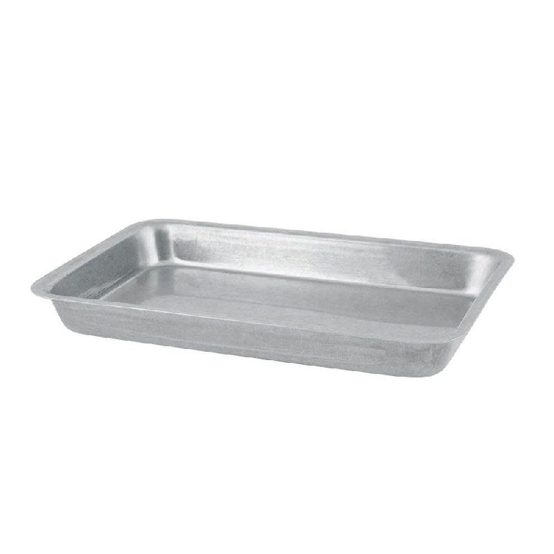 Plateau inox 25,5x15,75x3cm argent_0