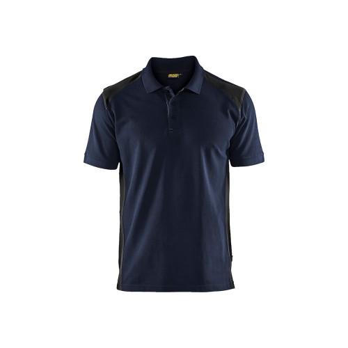 POLO DE TRAVAIL EN COTON PIQUÉ 3324 - BLEU MARINE FONCÉ ET NOIR - XXL BLAKLADER