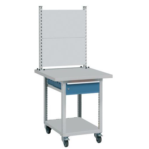 POSTE QUALITE MOBILE 1 TIROIR PLATEAU MULTIPL IS 750X750X170