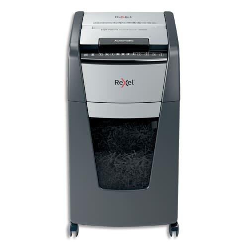Rexel destructeur de documents Optimum Auto+ 300X - P-4 coupe croisée 4x26mm - 300 feuilles - corbeille 60 L - 2020300XEU_0