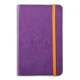 RHODIA CARNET RHODIARAMA 9X14CM 192 PAGES LIGNÉES COUVERTURE REMBORDÉE VIOLET