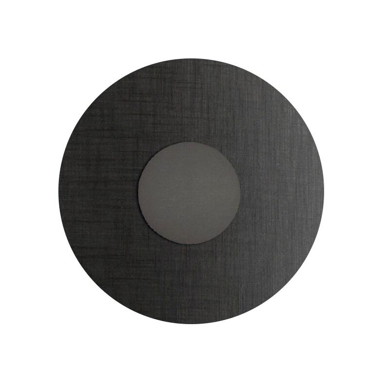 ROSSINI ILLUMINAZIONE Solaris Applique 12W 3000K Cri90 Ip20 - Structure En Titane Avec Abat-Jour En Tissu Anthracite, Applique Design - Groupe Rossini_0
