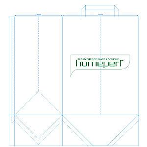 SAC KRAFT À POIGNÉES PLATES HOMEPERF