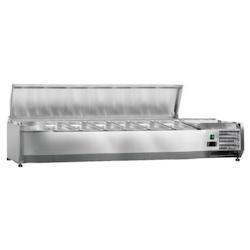 Saladette Réfrigérée à Poser Couvercle Inox - 7 x GN 1/3 - Dynasteel - 3701634903589_0
