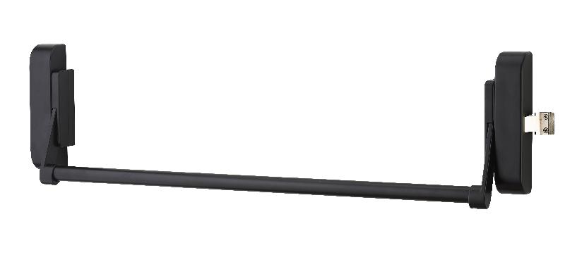 Serrure anti-panique 1 point latéral réversible - laqué noir - porte maxi 1150 mm - norme CE NF EN1125 - marque Thirard_0