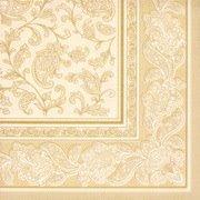 SERVIETTE 'ROYAL COLLECTION ORNAMENTS', CHAMPAGNE - LOT DE 2