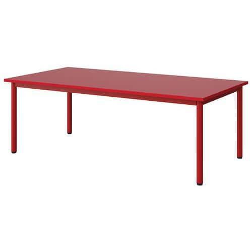 TABLE MALIBU 160X80 T2 4P STRA ABS ROUGE U321/ROUGE 3020